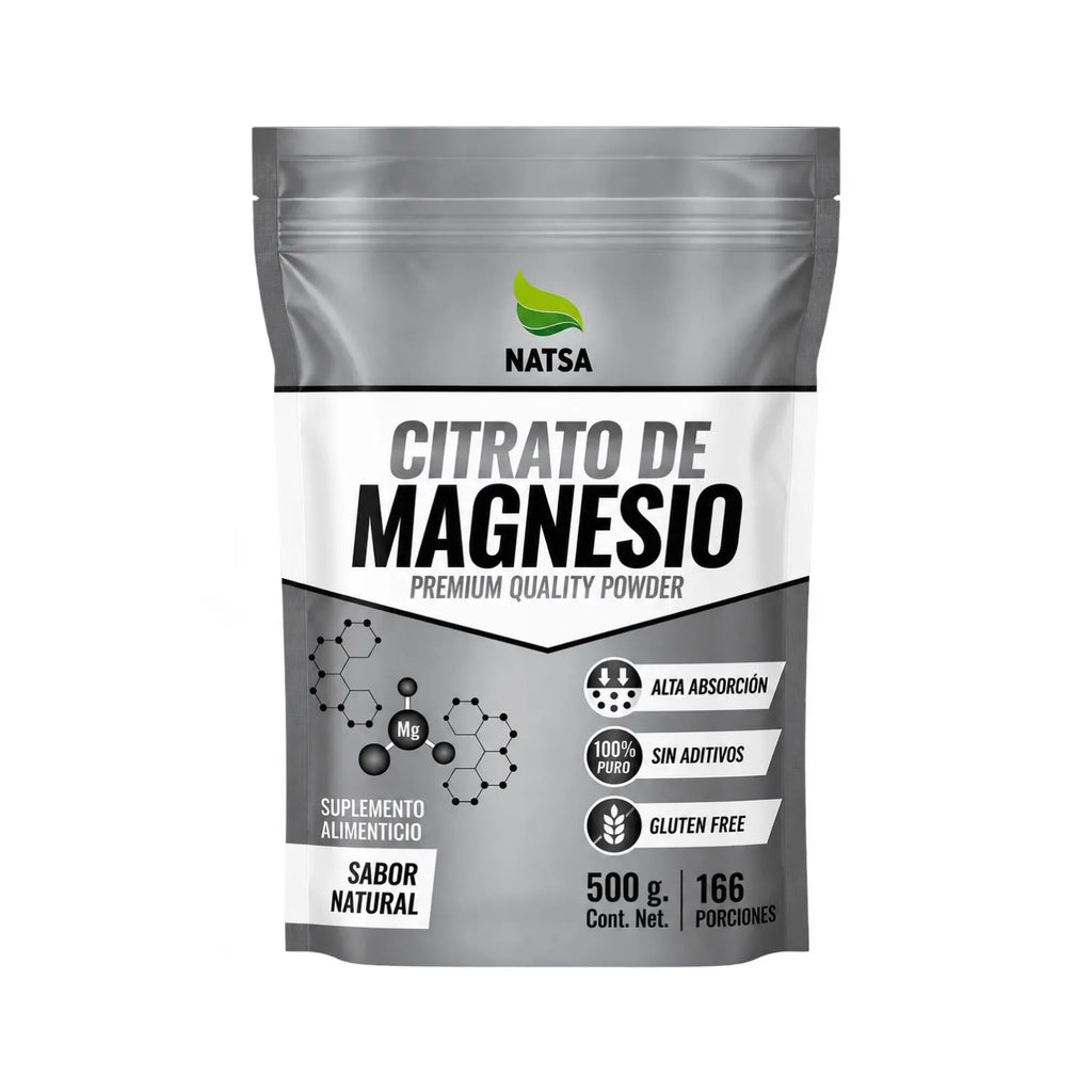 NATSA Citrato de Magnesio 500 g | Grado Alimenticio