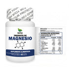 NATSA Treonato de Magnesio 1000 mg 60 Cápsulas | Sabor Natural | 30 Porciones | 80 mg de Magnesio Elemental por Porción | Apoyo al sistema nervioso y función muscular | Suplemento alimenticio