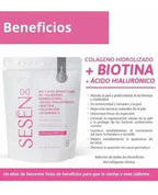 SESEN Pink | Colágeno Hidrolizado | Ácido Hialurónico + Biotina | Piel, Cabello y Uñas | Suplemento Alimenticio