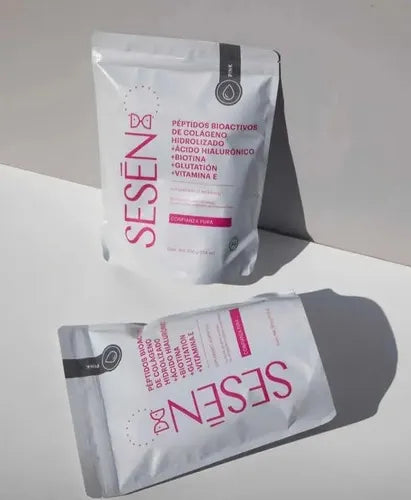 SESEN Pink | Colágeno Hidrolizado | Ácido Hialurónico + Biotina | Piel, Cabello y Uñas | Suplemento Alimenticio