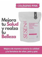 SESEN Pink | Colágeno Hidrolizado | Ácido Hialurónico + Biotina | Piel, Cabello y Uñas | Suplemento Alimenticio