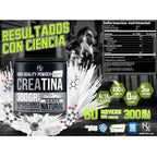 Holix Lab Creatina Monohidratada 300gr 60 Serv. Creapure Sabor Natural