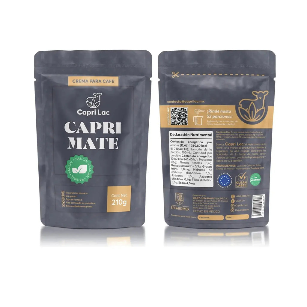 Capri Lac Capri Mate crema de cabra para café 210 grs sfn