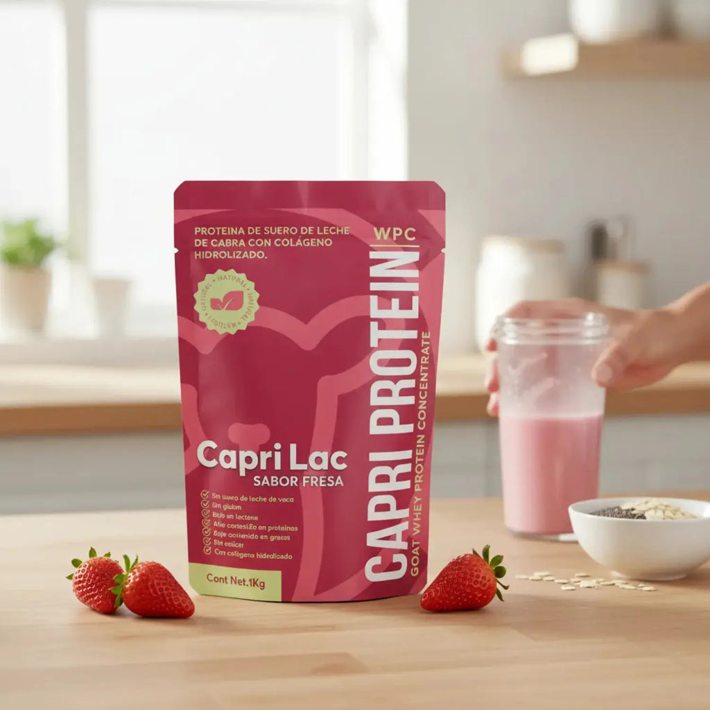Capri Lac Colageno + Proteina De Leche De Cabra 1 Kg Sfn fresa