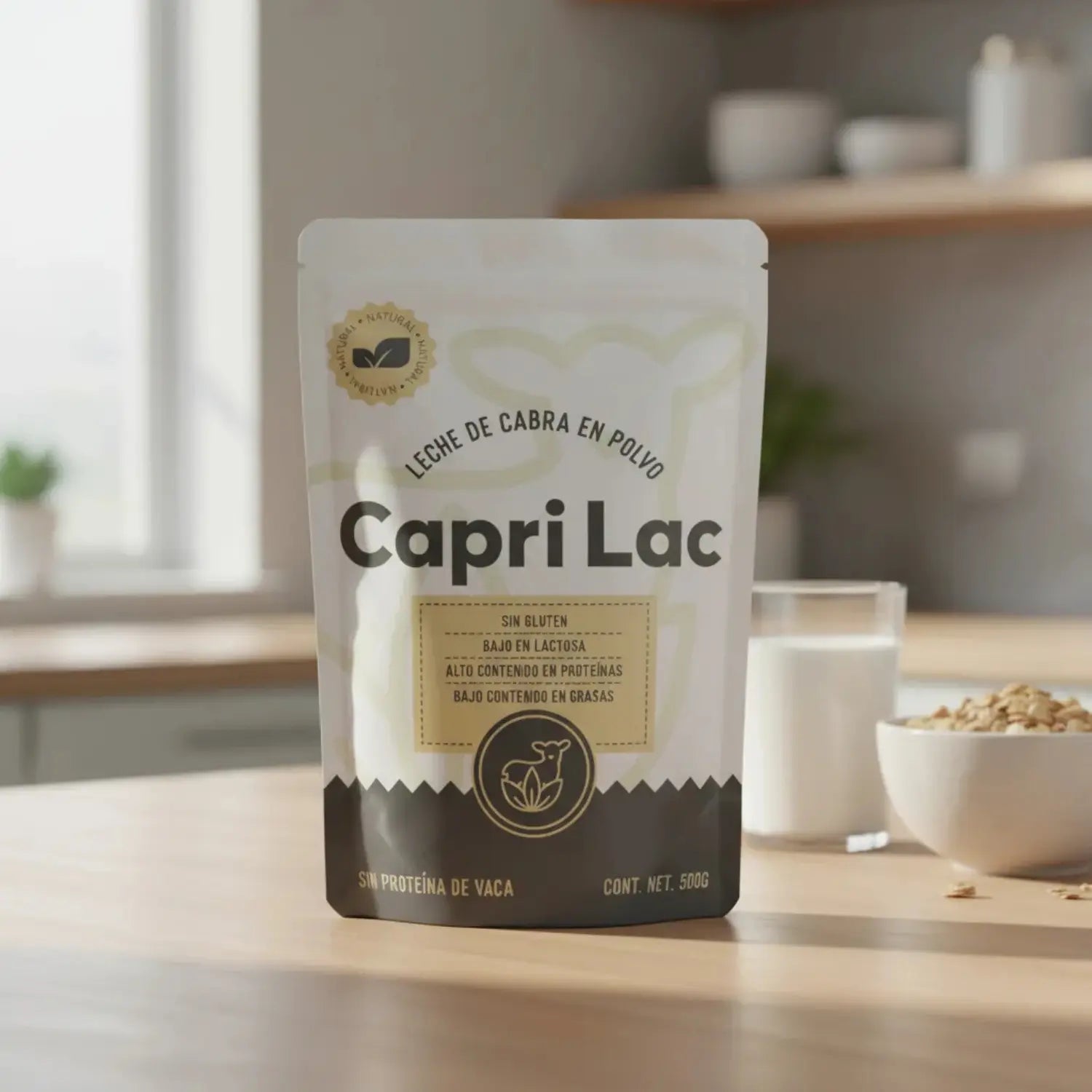 Capri Lac Leche de Cabra en Polvo Gluten Free 500 grs sfn