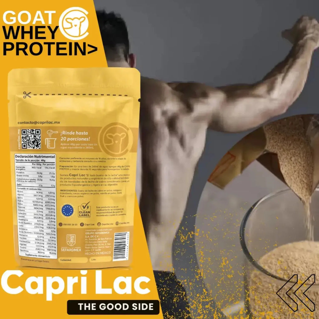 Capri Lac Capri proteina de suero de leche de cabra 1 kg sfn cacao