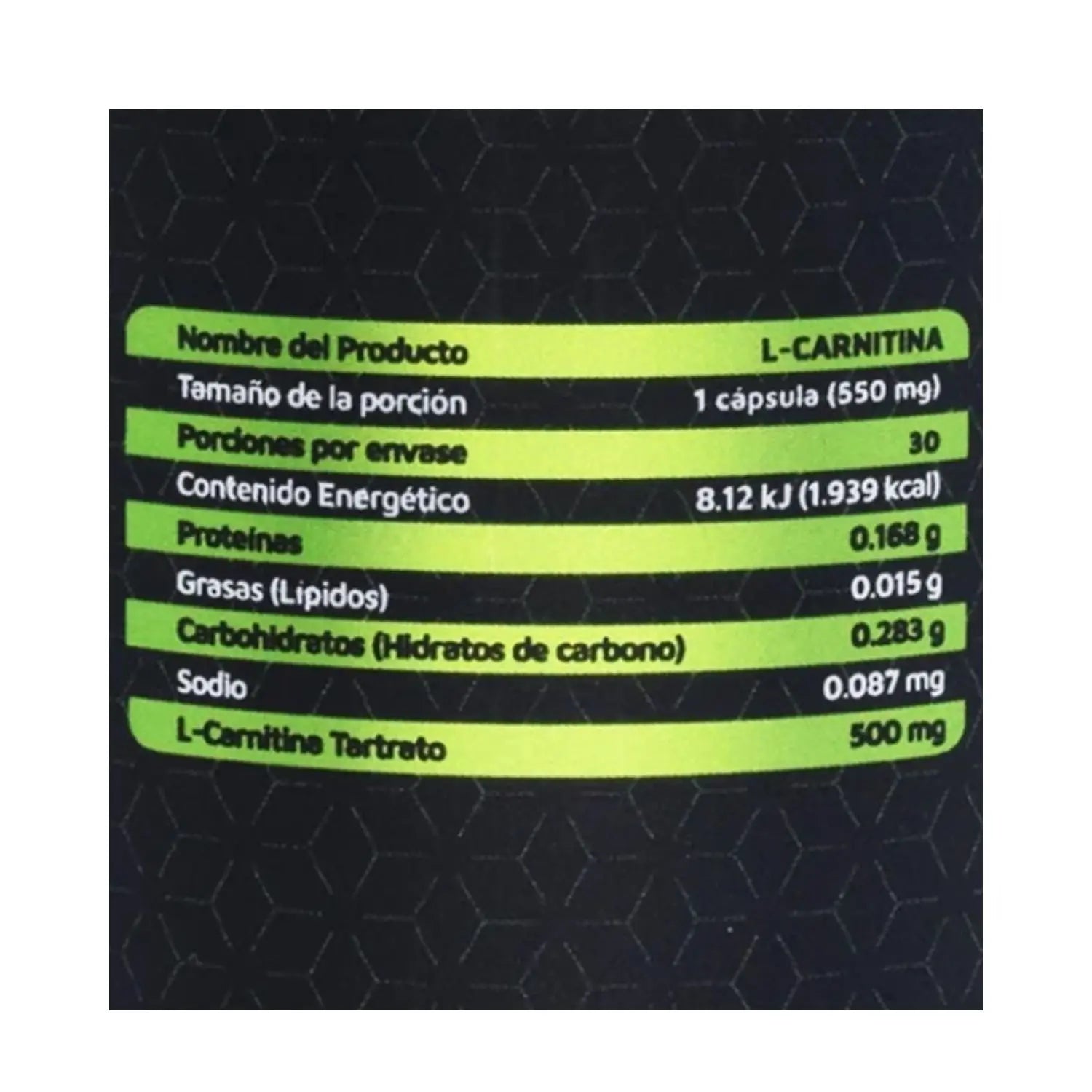HIGH POWER L-CARNITINA 30 CAP HIGH POWER