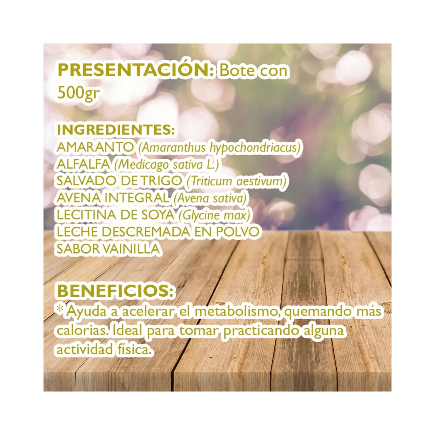 Malteada Demograss Clasico 500 Gr Hoy Sabor Vainilla
