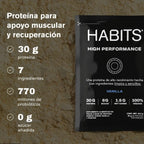 Habits Proteína Vegana By Checo Perez 16 sachets de 39gr Sfn vainilla