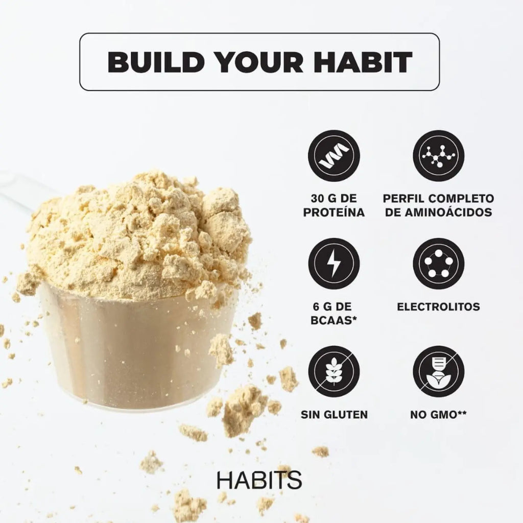 Habits Proteína Vegana By Checo Perez 16 sachets de 39gr Sfn vainilla