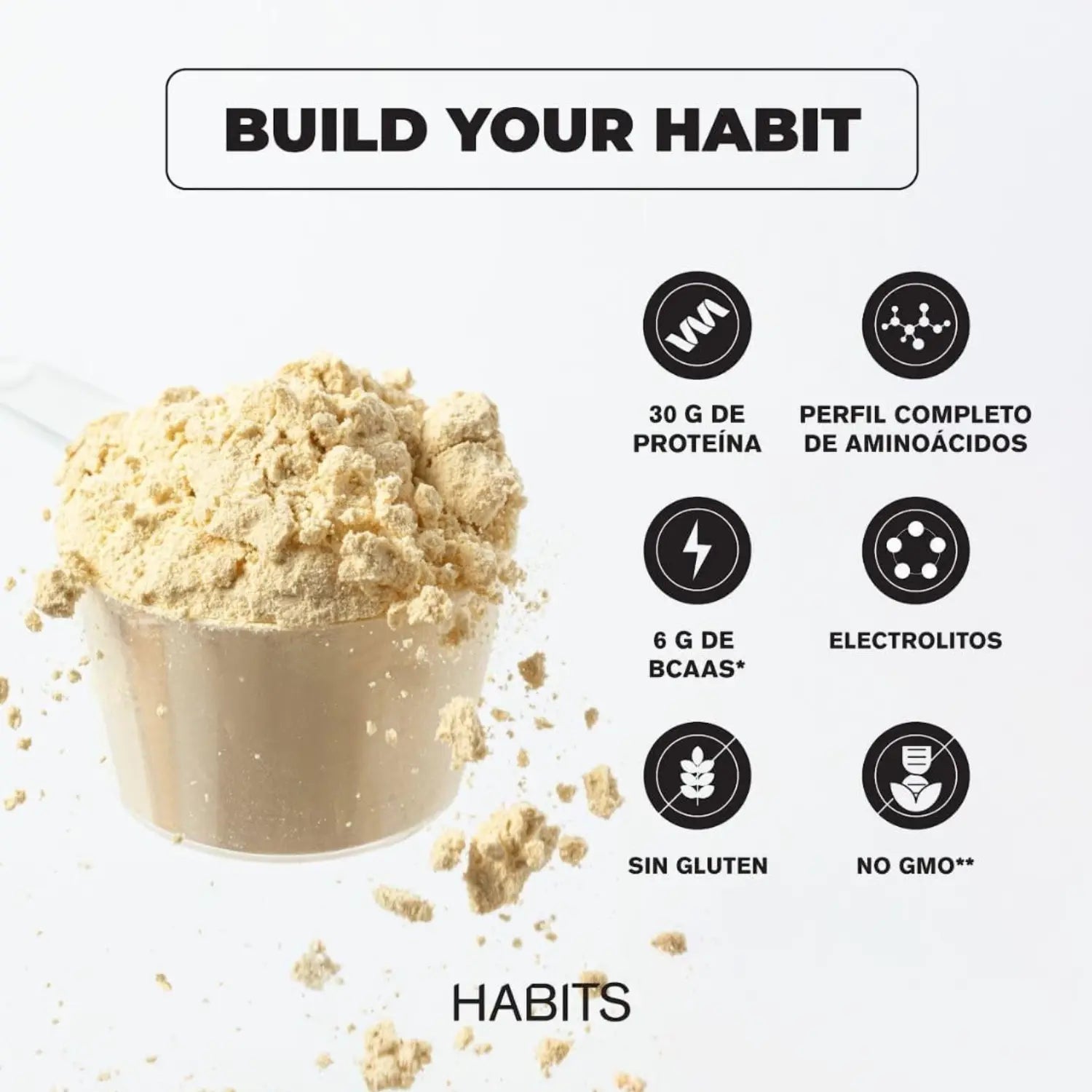 Habits Proteína Vegana By Checo Perez 16 sachets de 39gr Sfn vainilla