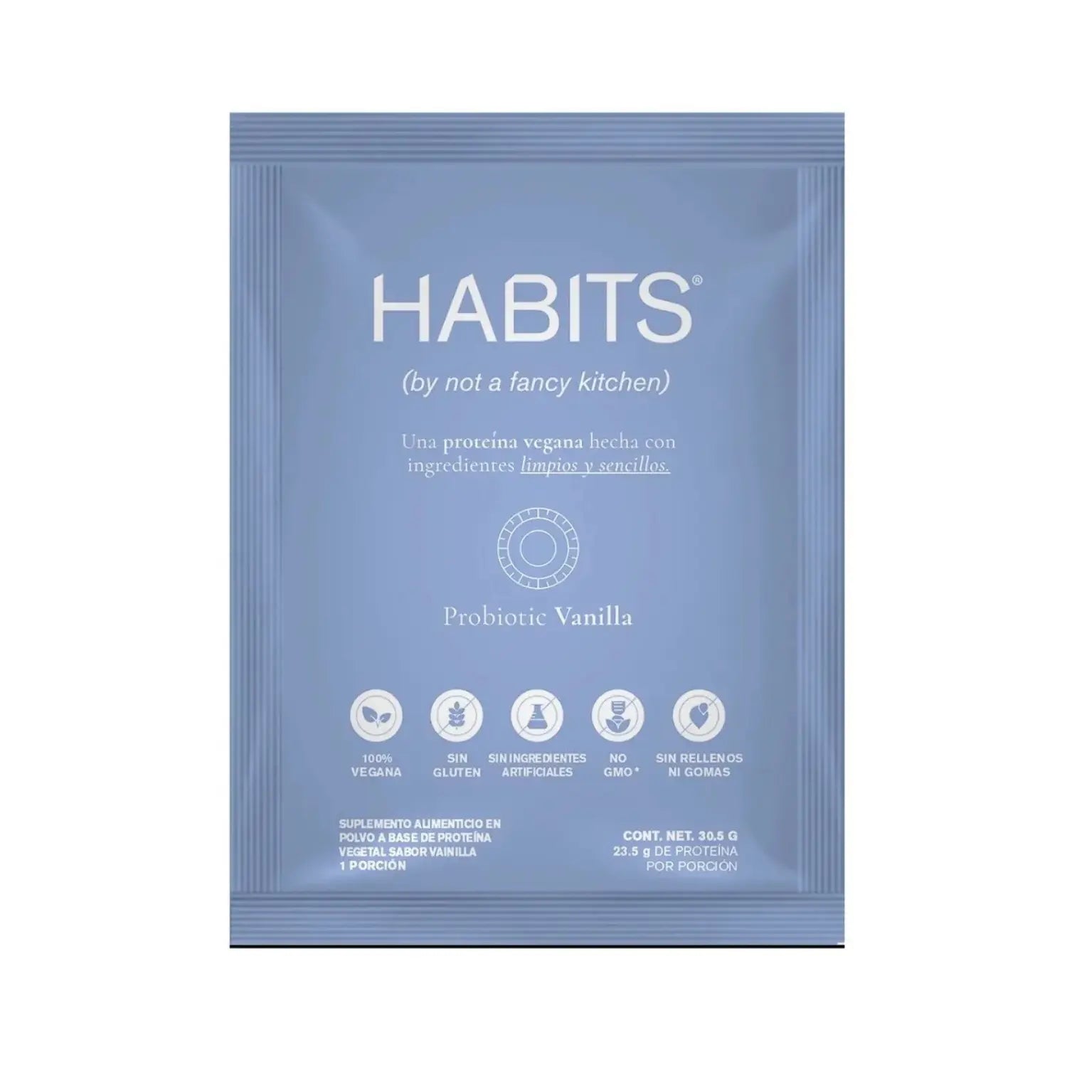 Habits Proteína Vegana Probioticos 16 Sachets De 30.5gr Sfn Vainilla