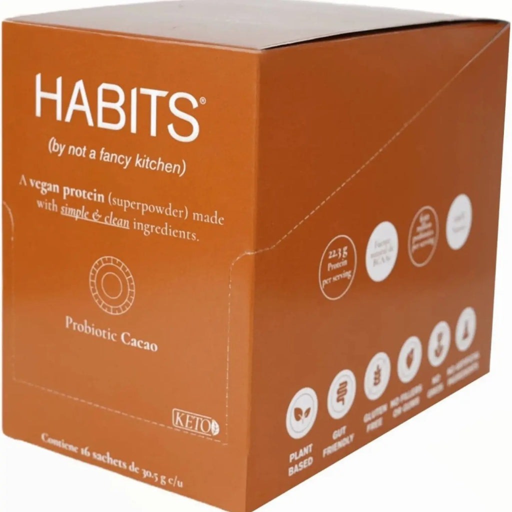 Habits Proteína Vegana Probioticos 16 Sachets De 30.5gr CACAO