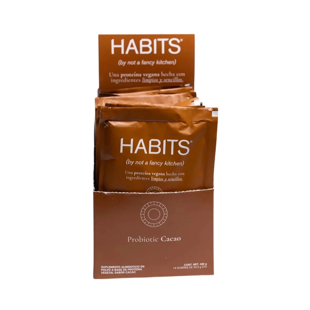 Habits Proteína Vegana Probioticos 16 Sachets De 30.5gr CACAO