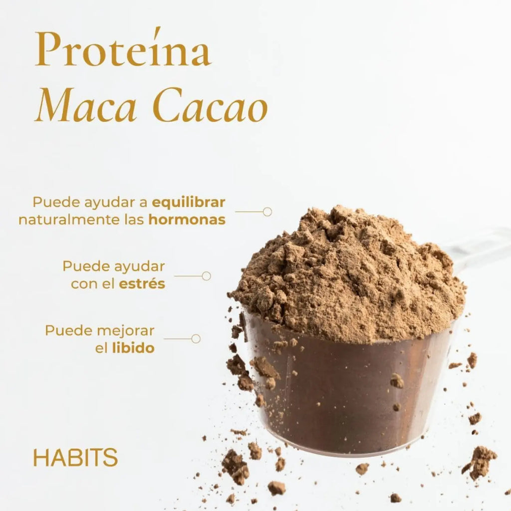 Habits Proteína Vegana Probioticos 16 Sachets De 30.5gr Sfn MACA CACAO