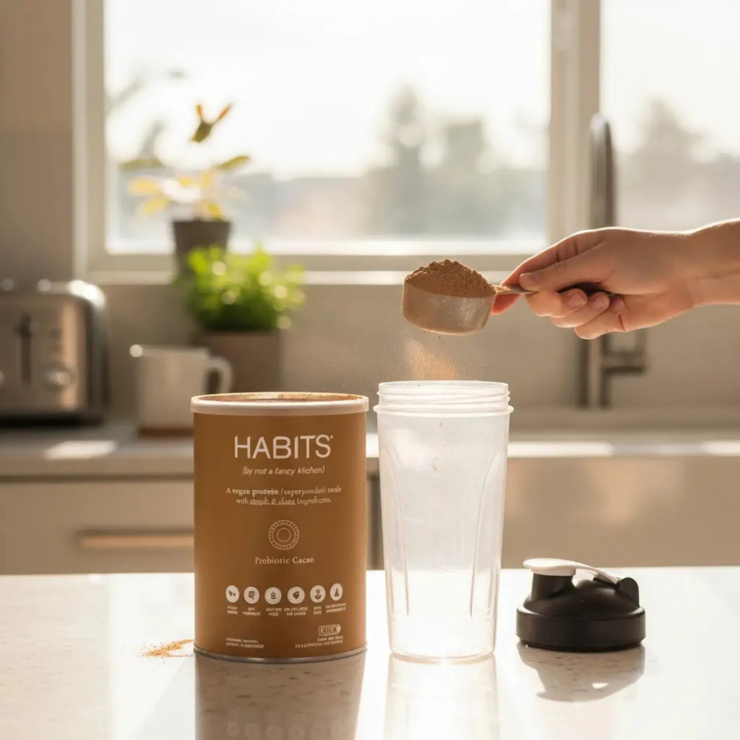 Habits Proteína Vegana Probioticos 488g Sfn CACAO