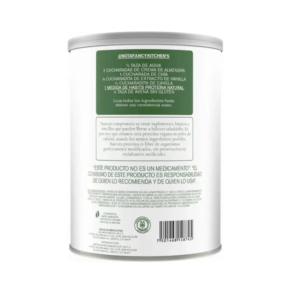 Habits Proteína Vegana Probioticos 488g Sfn NATURAL