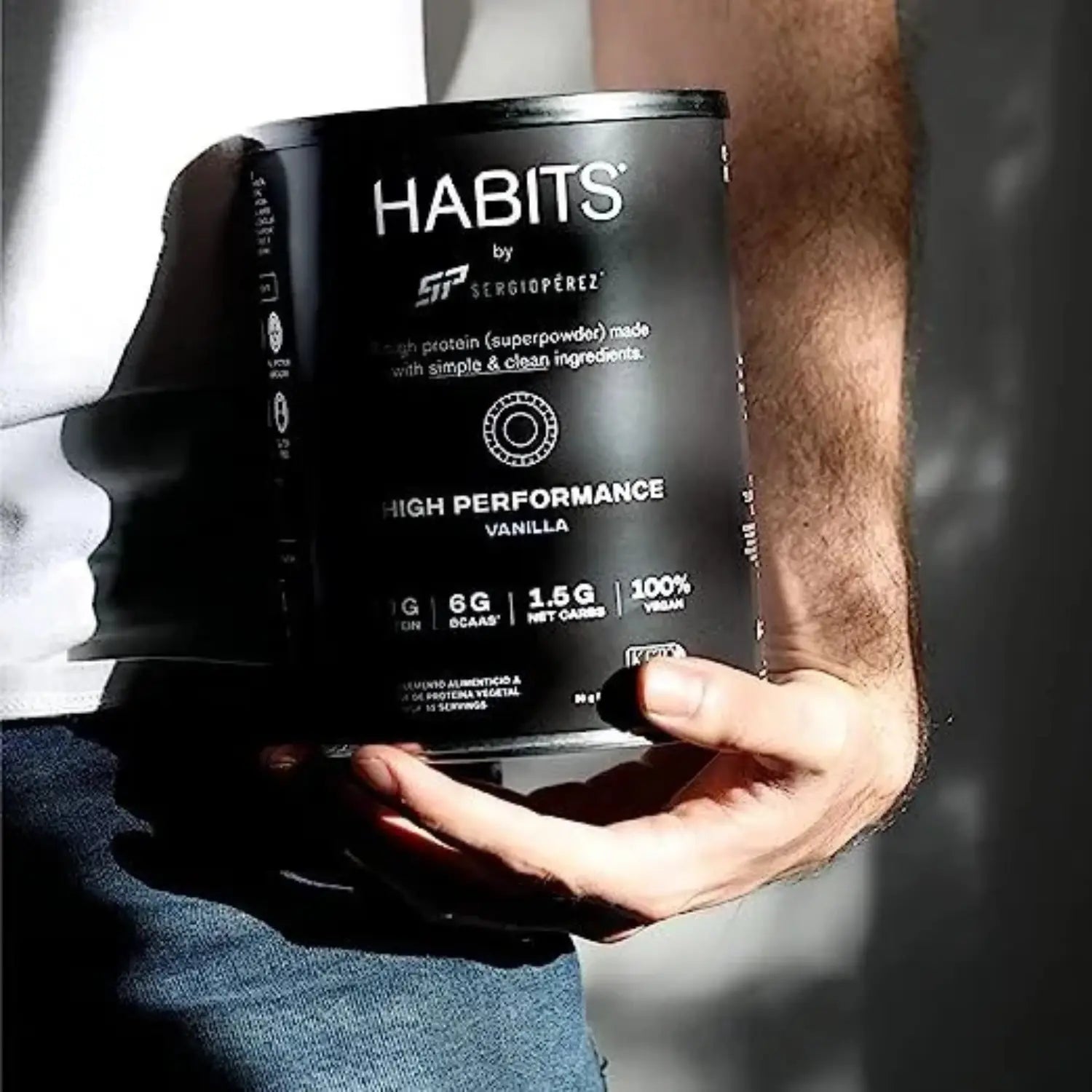 Habits Proteína Vegana By Checo Perez Vainilla 15serv Sfn