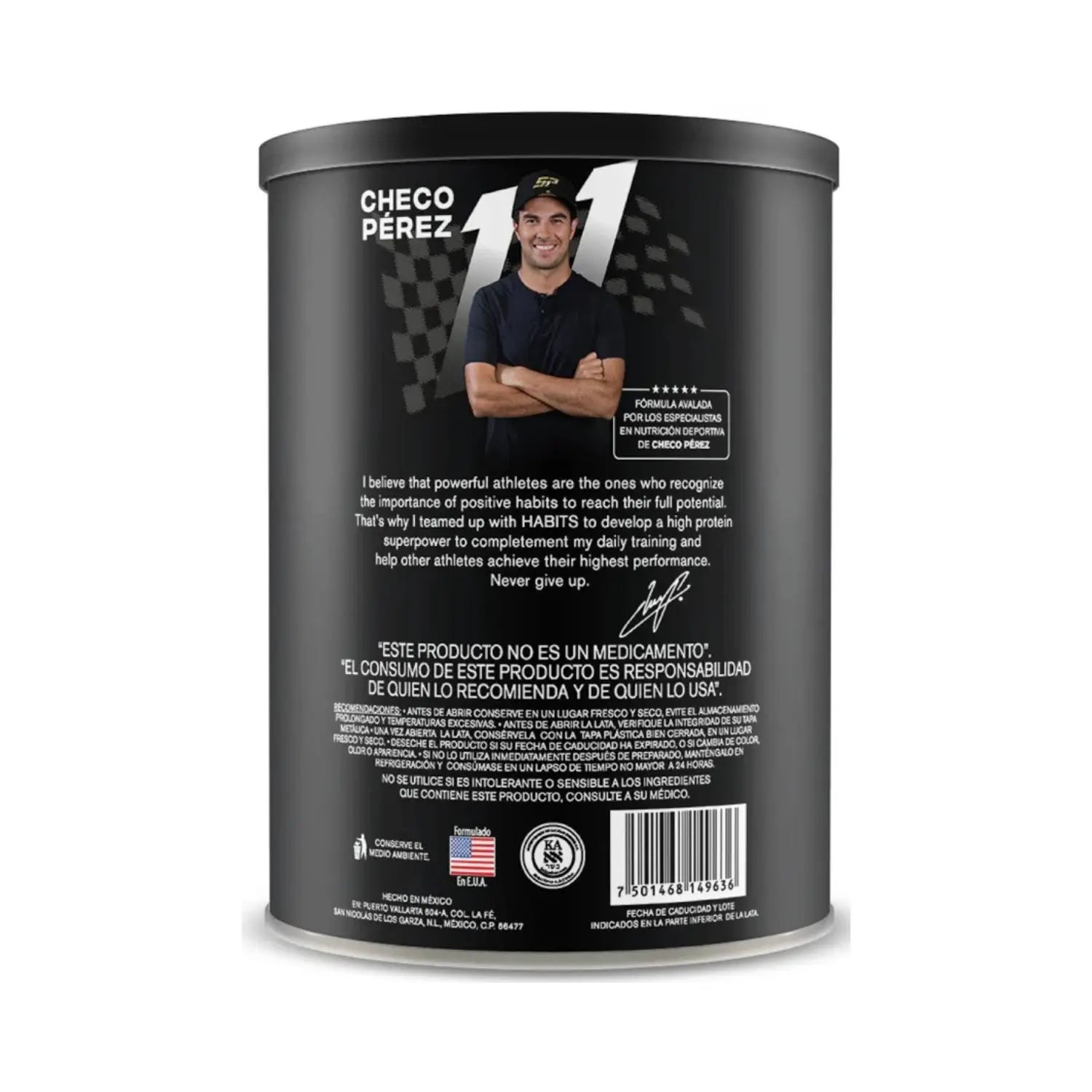Proteína Habits Vegana By Checo Perez 578g 15serv Sfn SABOR CACAO