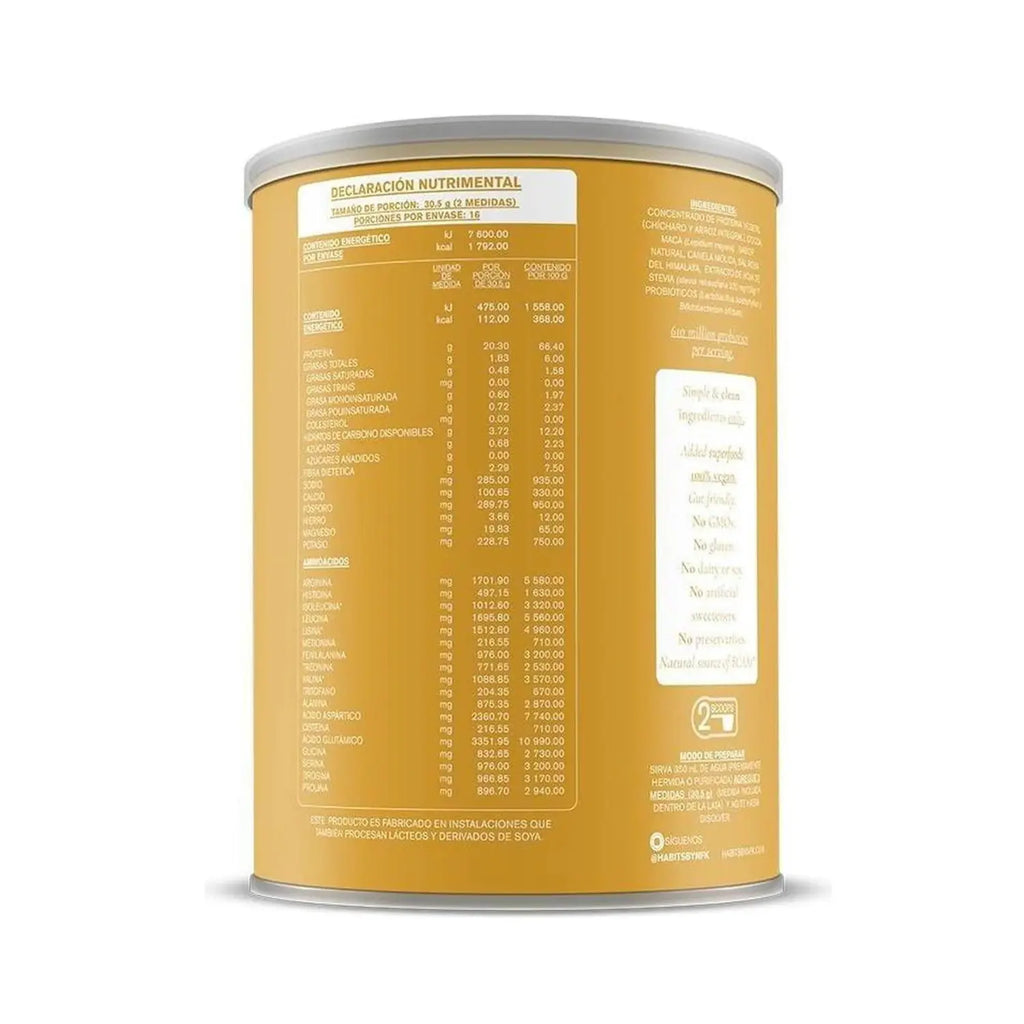 Habits Proteína Vegana Probioticos + Superfoods 488g Sfn MACA CACAO
