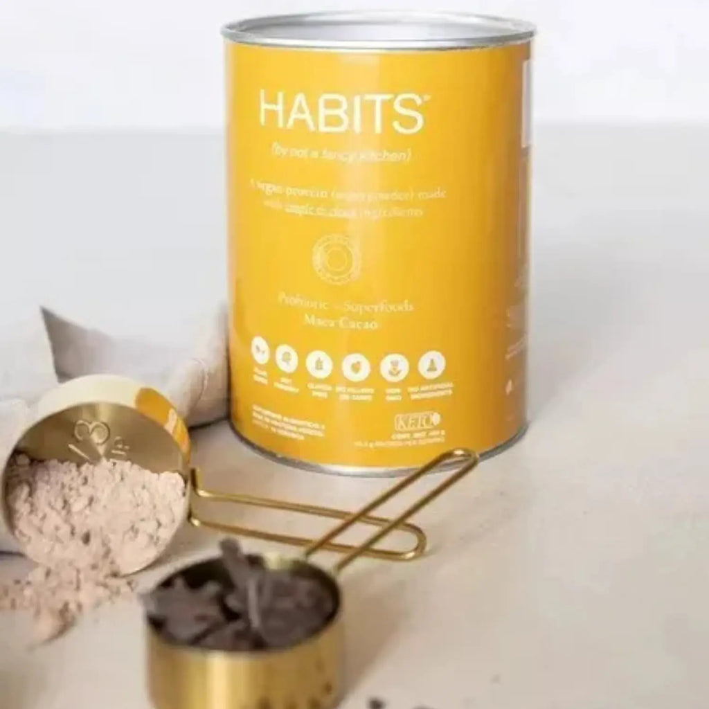 Habits Proteína Vegana Probioticos + Superfoods 488g Sfn MACA CACAO
