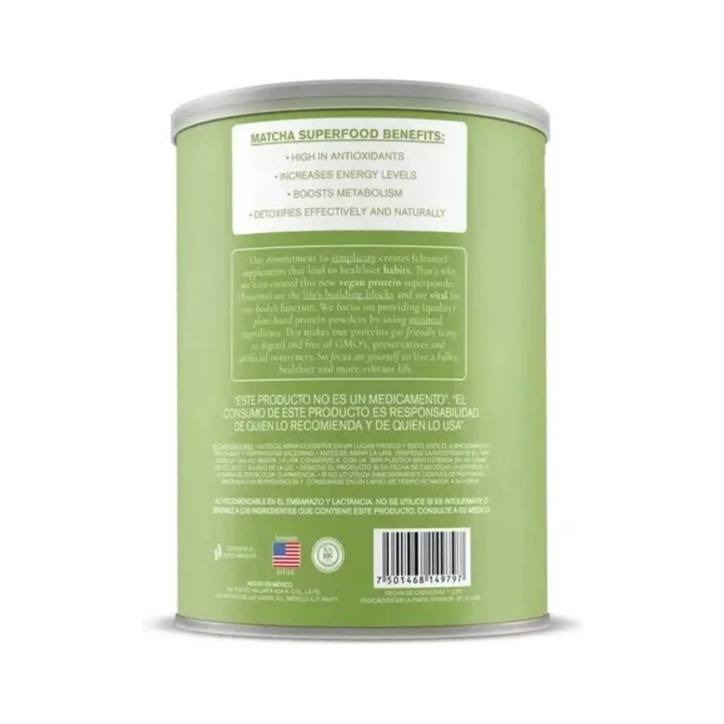 Habits Proteína Vegana Probioticos + SUPERFOODS 488g MATCHA VAINILLA