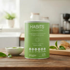 Habits Proteína Vegana Probioticos + SUPERFOODS 488g MATCHA VAINILLA
