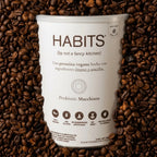 Habits Proteína Vegetal Macchiato 488 g | Proteína vegana con probióticos | 23.5 g de proteína por porción | Fuente natural de BCAAs | Sin azúcar añadida y sin gluten | Suplemento alimenticio