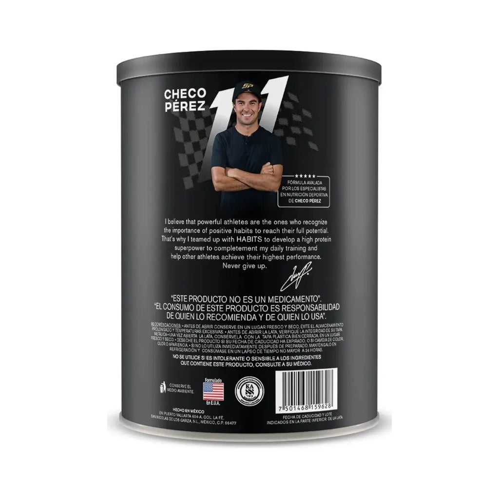 Habits Proteína Vegana By Checo Perez 1078g 27 serv Sfn vainilla