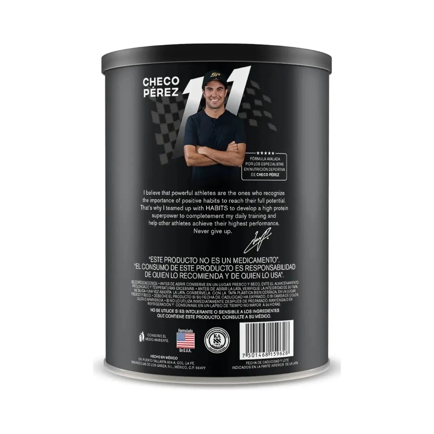 Habits Proteína Vegana By Checo Perez 1078g 27 serv Sfn vainilla