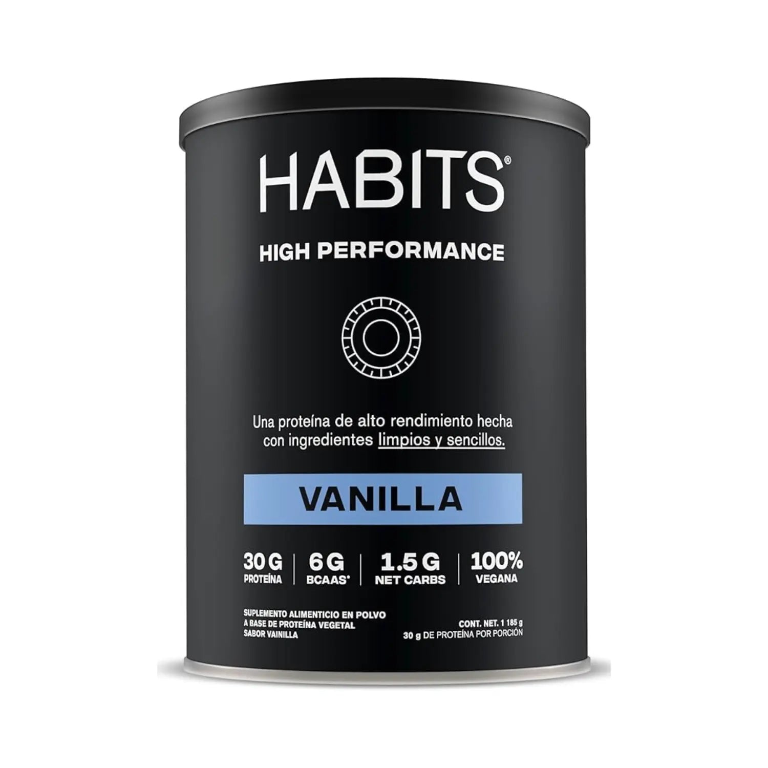 Habits Proteína Vegana By Checo Perez 1078g 27 serv Sfn vainilla
