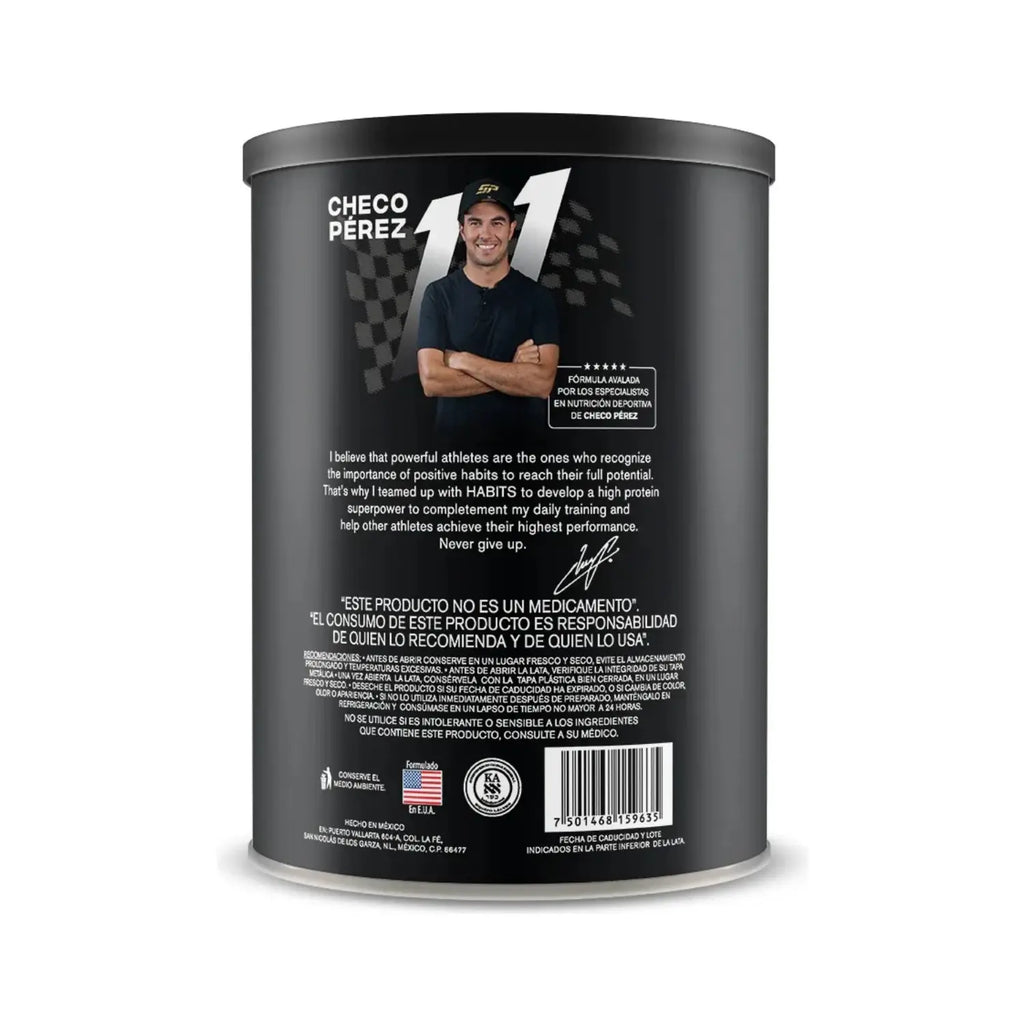 Habits Proteína Vegana By Checo Perez 1078g 27 serv Sfn cacao