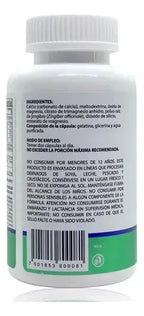NATURAL HEALTH | Magnesio y Jengibre | 60 Cápsulas de 750 mg | Apoyo Muscular, Digestivo y Bienestar General