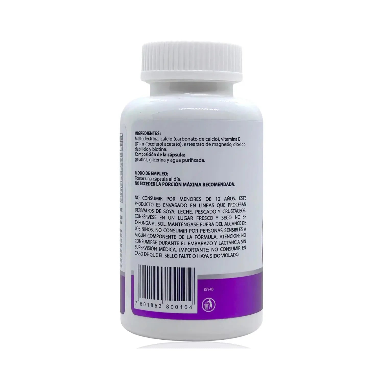 Natural Health Biotina Linea Blanca 60 caps 500mg