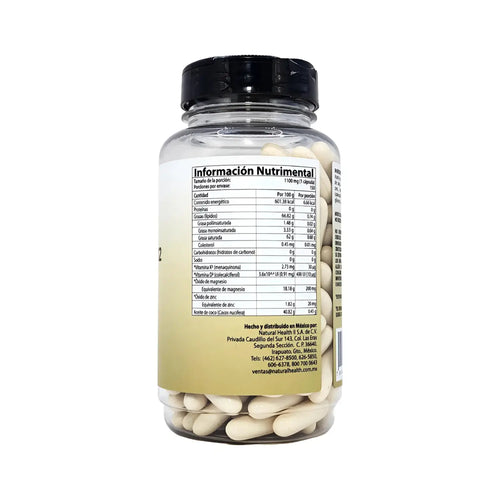 All Nature Vitamina D3 y K2 150 Capsulas 1100mg