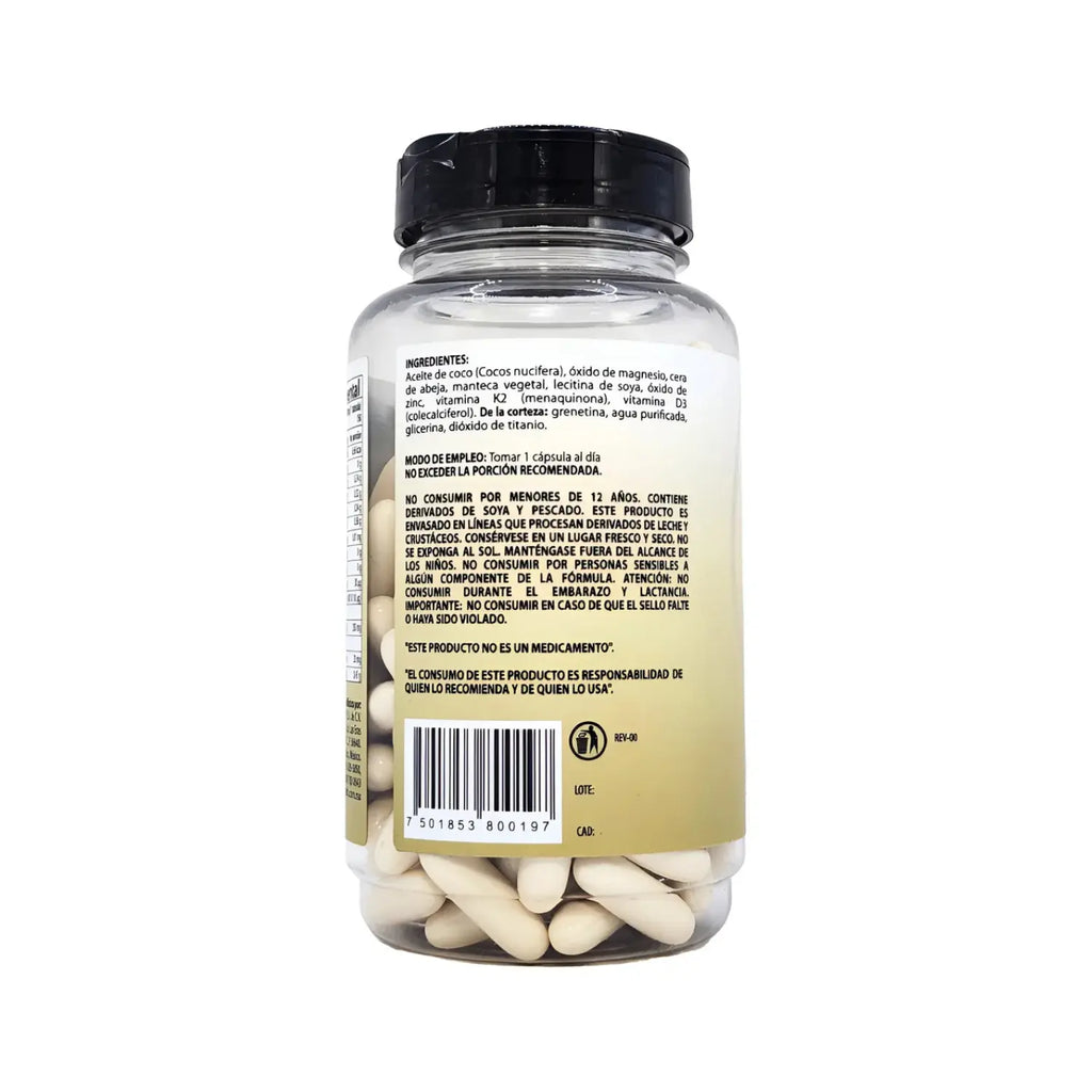 All Nature Vitamina D3 y K2 150 Capsulas 1100mg