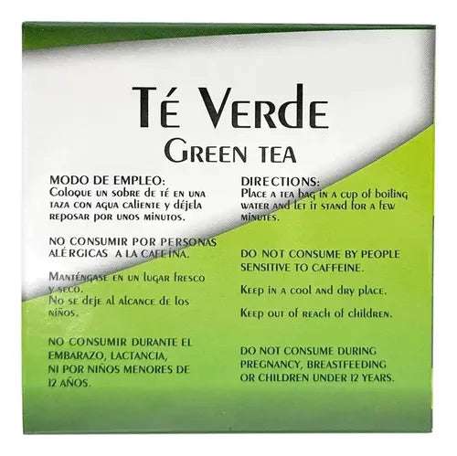 NATURAL HEALTH | Té Verde Camellia Sinensis | 30 Sobres de 2 g | Infusión Natural Antioxidante para el Bienestar General