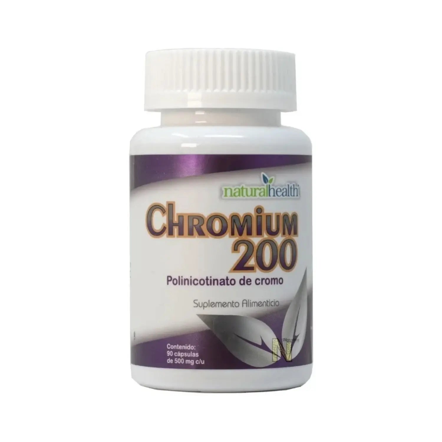 NATURAL HEALTH CHROMIUM 200 FRASCO CON 90 C 500 Mg c/u