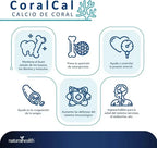 NATURAL HEALTH | Coral Cal Calcio de Coral con Vitamina D3 | 60 Cápsulas de 921 mg | Apoyo para Huesos y Dientes