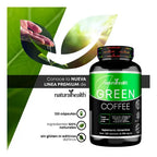 NATURAL HEALTH | Green Coffee Café Verde con Vinagre de Manzana y Té Verde | 120 Cápsulas de 500 mg | Apoyo Metabólico y Bienestar General