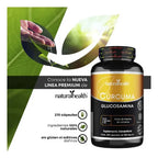 NATURAL HEALTH | Cúrcuma + Glucosamina | 270 Cápsulas de 500 mg | Apoyo Articular y Bienestar Muscular