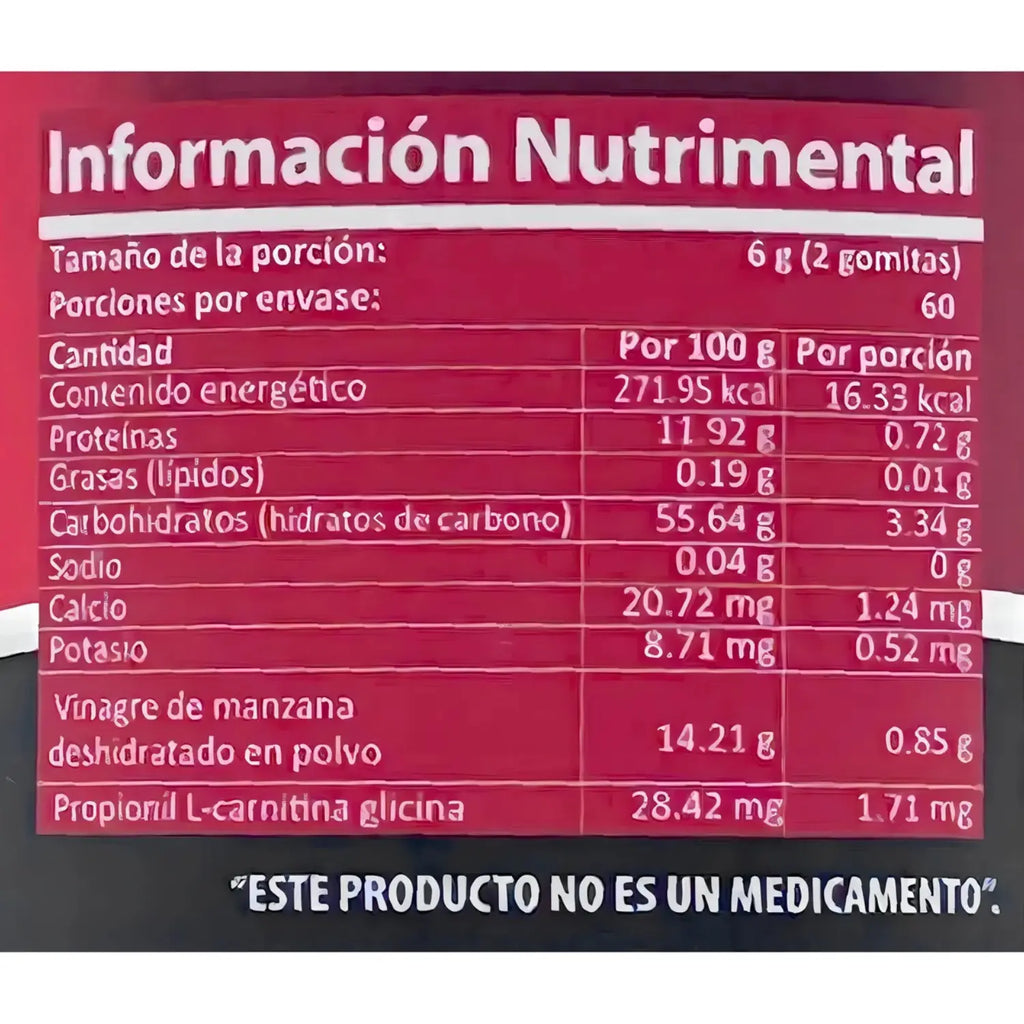 NATURAL HEALTH Gomitas de vinagre de manzana