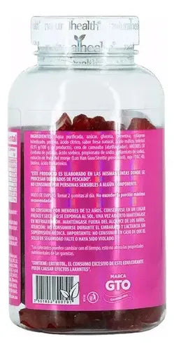 Natural Health | Gomitas de Colágeno | Sabor Fresa | 100 Gomitas de 3 g | Apoyo para Piel, Cabello y Uñas
