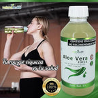 NATURAL HEALTH | Jugo de Aloe Vera con Stevia | Sabor Tropical | 1 Litro | Apoyo Digestivo e Hidratación
