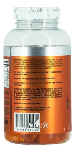 NATURAL HEALTH | Citrato de Magnesio en Gomitas Sabor Mandarina | 100 Gomitas de 3 g | Apoyo Muscular, Nervioso y Bienestar General