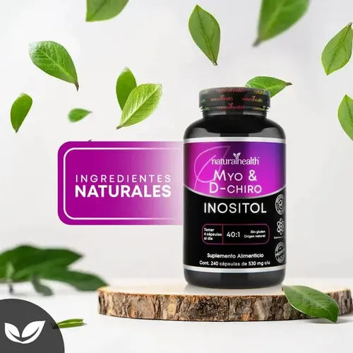 NATURAL HEALTH | Myo & D-Chiro Inositol 40:1 | 240 Cápsulas de 530 mg | Apoyo al Equilibrio Hormonal y Bienestar Metabólico