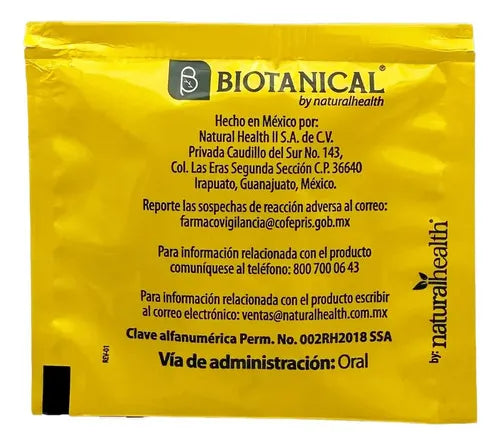 Natural Health T-BOD Piña Biotanical | 30 Sobres de 3 g | Té Herbolario | Sabor Piña | Bienestar Digestivo