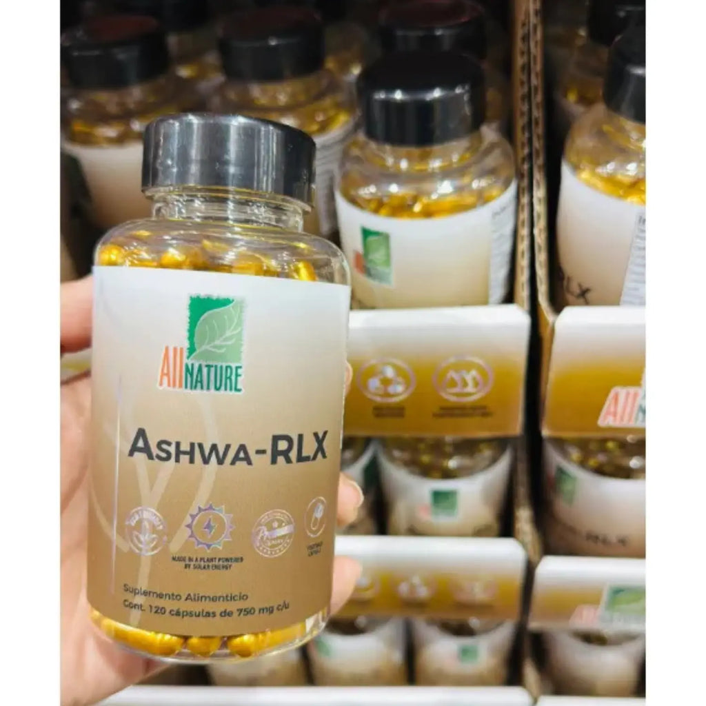 All Nature Ash-wa Suplemento Para Estres 120 Caps Sfn