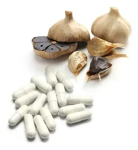 NATURAL HEALTH | Ajo Negro Extracto Natural | 90 Cápsulas de 500 mg | Apoyo Antioxidante y Bienestar Cardiovascular