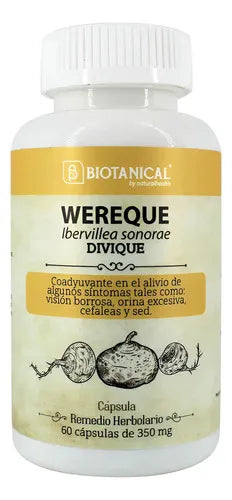 NATURAL HEALTH | Divique Wereque | 60 Cápsulas de 350 mg | Complemento Herbolario para el Bienestar Metabólico